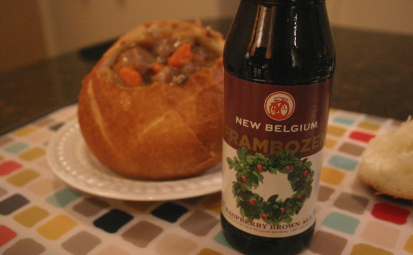 Frambozen Beef Stew Drink and Spoon