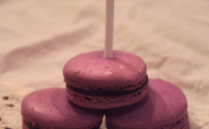 Drink and Spoon Birthday Macarons
